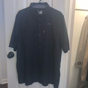 Under Armour HeatGear button down shirt XL